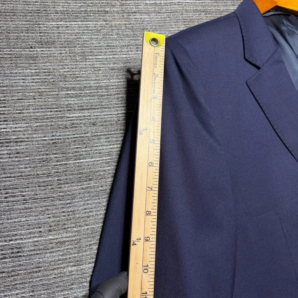 Lauren Ralph Lauren Blazer Men 39S Navy Blue Slim Fit 100% Wool 2-Button Jacket
